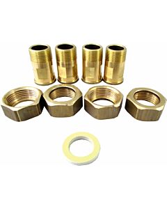 Wolf Kit de raccordement Raccords Raccordement vissé (Ms AG) R 2000 jusqu&#39;à 120 kW, pour échangeur de chaleur à plaques