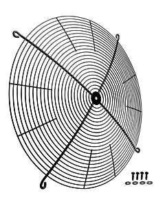 ventilateur de grille d&#39;extraction Wolf 2139629 pour CHA (vis incluses)