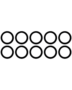 Wolf Dichtung 38.5x29x2 EPDM/KTW G1 1/4" 2484913 Satz a 10 Stück, für LS-2
