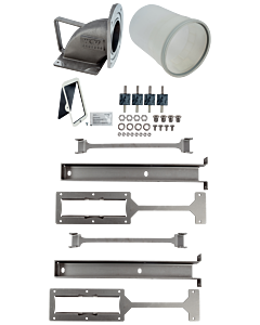 Wolf wall bracket 2486490 for CHA-07, 10, height adjustment to compensate for uneven walls