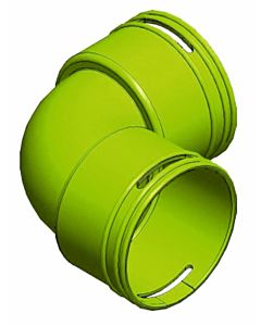 Wolf Cwl bend 2577704 DN 63, 90 degrees, antistatic and antibacterial