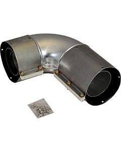 Wolf coude d&#39;échappement DN63/96 concentrique 2600050 90 degrés, pour chaudières de chauffage