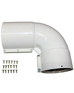 Wolf exhaust bend DN63/96 white 2600404 90 degrees, for heating boilers