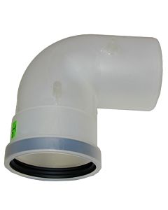 Wolf exhaust bend DN100 single-walled 2600553 90 degrees, made of PP