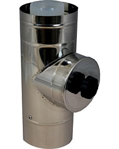 Wolf Cob inspection piece 2651660 DN 80 / 125, 250 mm, for air / exhaust pipe facade, stainless steel / polypropylene
