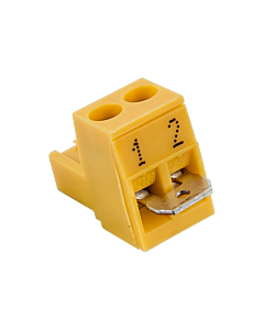 Wolf Gegenstecker gelb 2-polig 274433299 mit Brücke, für WRS