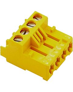 connecteur Wolf pour clapet d&#39;échappement 4 broches 2744607 jaune, pour CGU/CGG-2K