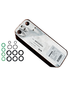 Wolf Wärmetauscher 2982170 avec Dichtungen , pour FWS-2-80