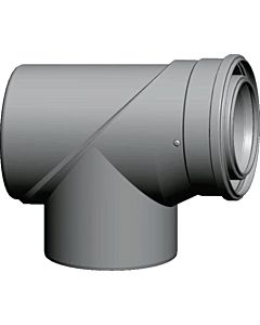 Wolf revision T-piece 2651543 87 °, DN 110/160, pluggable, for air / exhaust pipe, white