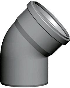 Wolf Cob Bogen 2651507 45°, DN 80, bis 120 °C, für Abgasrohr, PP