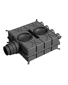 Wolf CWL Excellent air distributor 2577595 8 nozzles DN 75 with 4 sealing caps