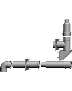 Wolf kit 2651501 DN 80 / 125, up to 50 kW, room air independent, for flue gas pipe facade