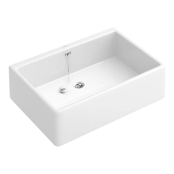 Villeroy & Boch Spülbecken O.Novo 63220001 59,5 x 20 x 50 cm, mit Überlauf, weiss alpin