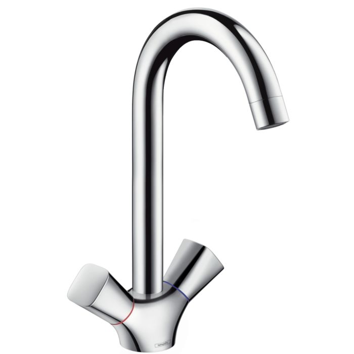 hansgrohe Logis Küchen Armatur 71280000 chrom, schwenkbarer Auslauf