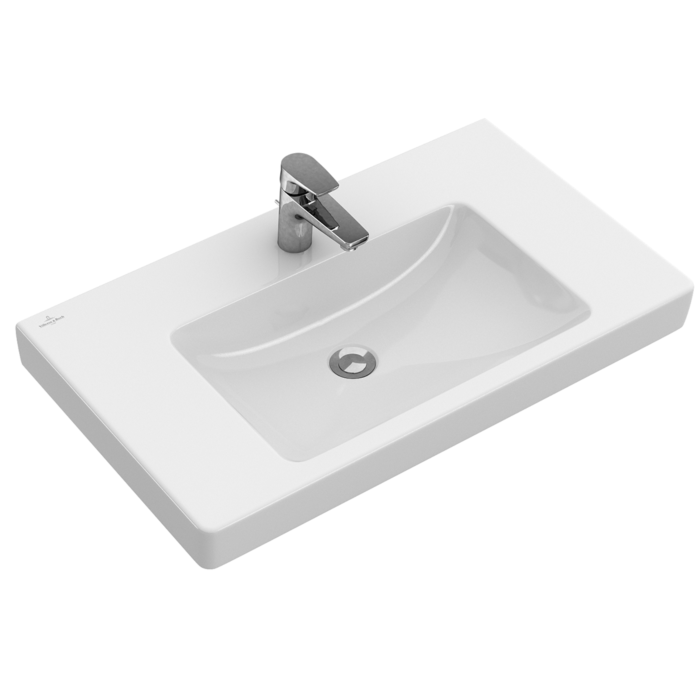 opslaan gesloten Kosmisch Villeroy & Boch Vanity washbasin Subway 2.0 71751GR1 1000 x 470 mm White  Alpin CeramicPlus Angular