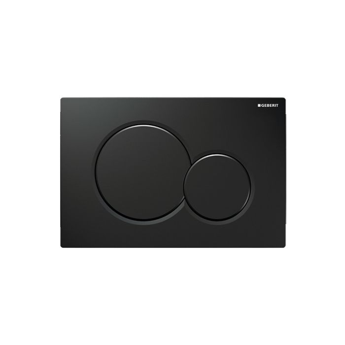 Geberit Sigma 01 Betatigungsplatte 115770DW5 schwarz, fur 2 Mengen Spulung