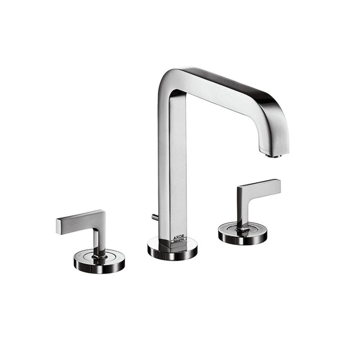 Axor Citterio 39135000 3 Hole Basin Mixer With Pop Up Waste Set