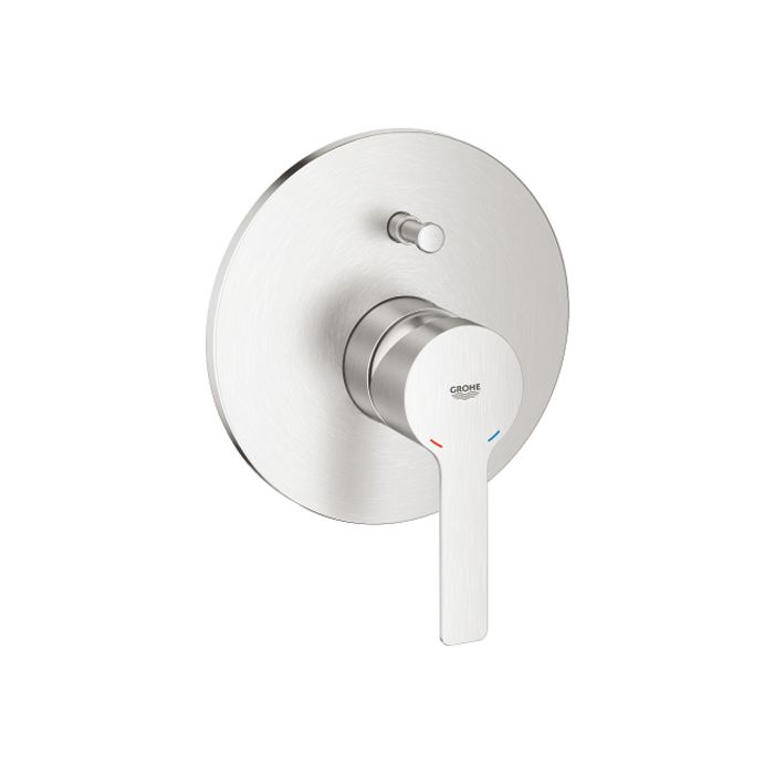 Grohe Lineare Wannenarmatur 19297DC1 supersteel, Unterputz-Wannenarmatur