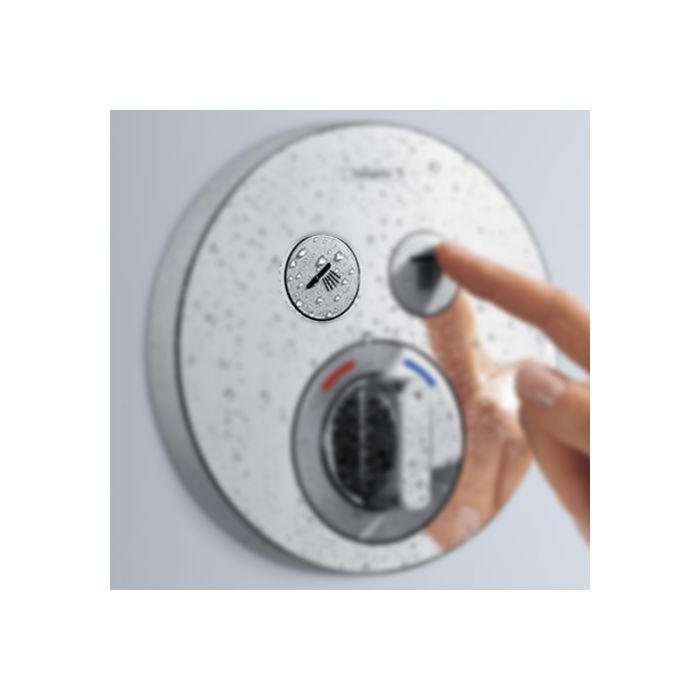 HANSGROHE Façade Set De Finition ShowerSelect S Pour Mitigeur Thermostatique Encastre Avec 2 Fonctions Blanc Mat 15743700 84776611