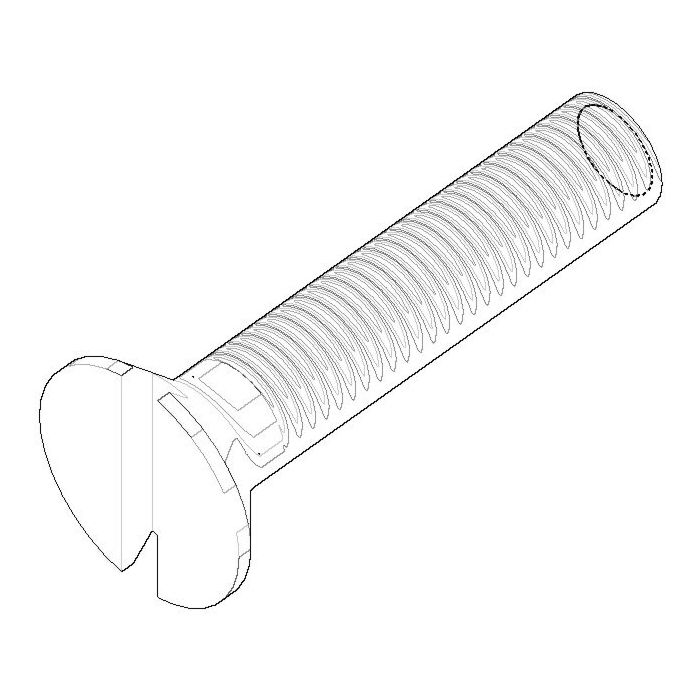 Dornbracht countersunk screw M4 x 20 DIN 963 09303015900 20 x 5 x 5_chrom