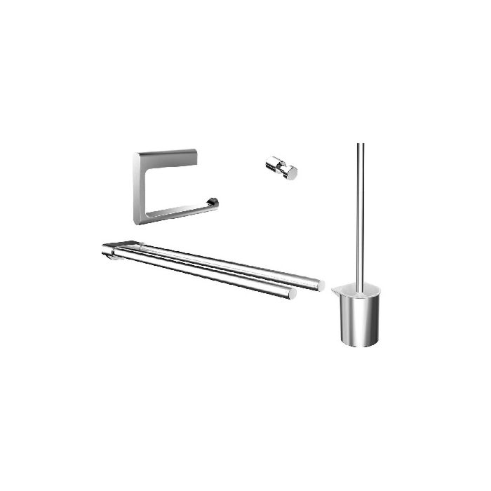 Crystal Badezimmer Set Golden – Handtuchstange, Halter & Haken Aus Edelstahl, Wandmontiert