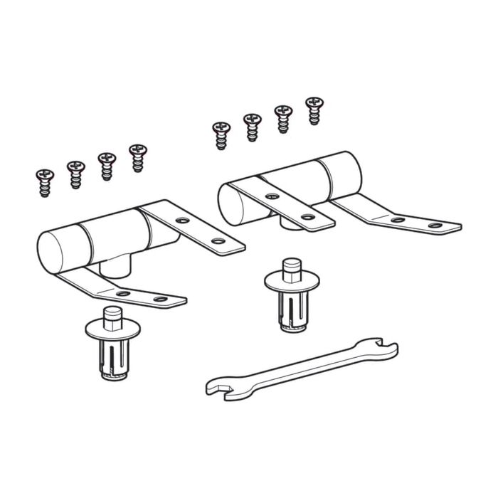 WC-Scharnier Set Mit Soft-Close - Zinklegierung Absenkautomatik