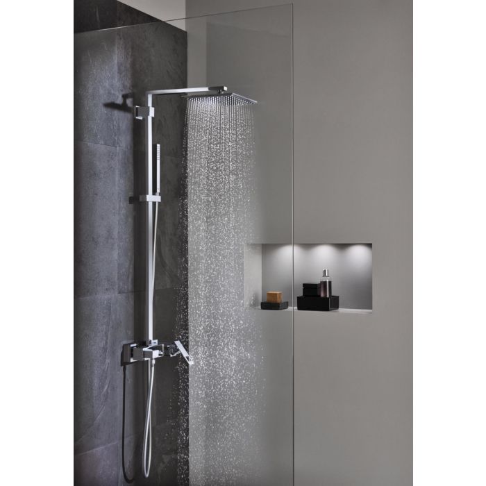 Grohe Euphoria Cube 230 shower system 23147001 chrome, with single lever  mixer for wall mounting