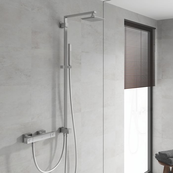 Grohe Euphoria Cube 152 shower system 27696000 chrome, wall mounted ...