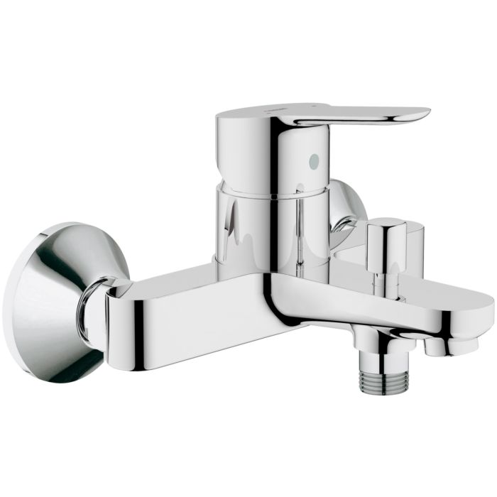 Grohe BauEdge Wannenarmatur 23334000 chrom, mit Ruckflussverhinderer ...