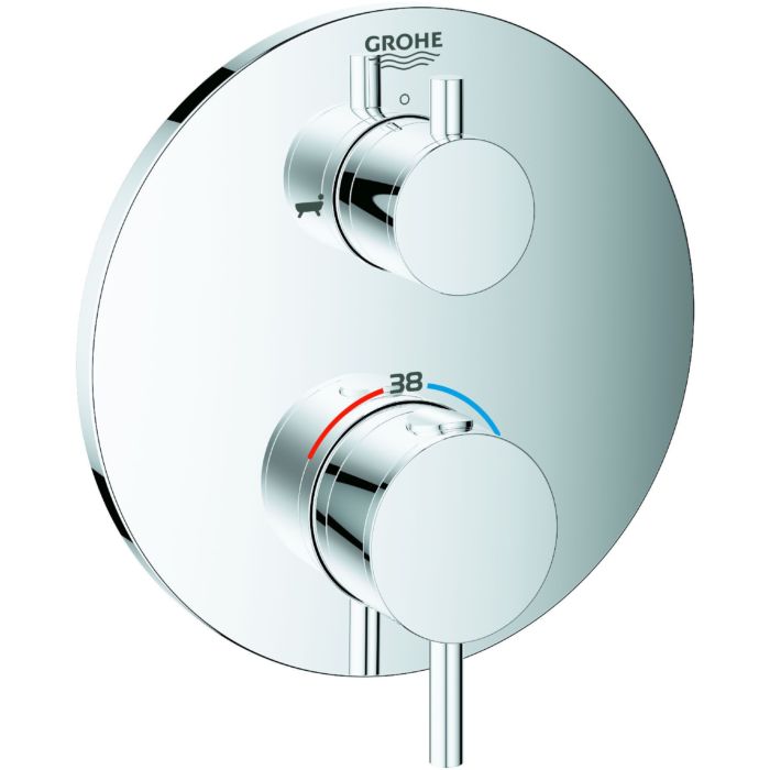 Grohe Atrio Wannenthermostat 24138003 Chrom Unterputzarmatur Mit
