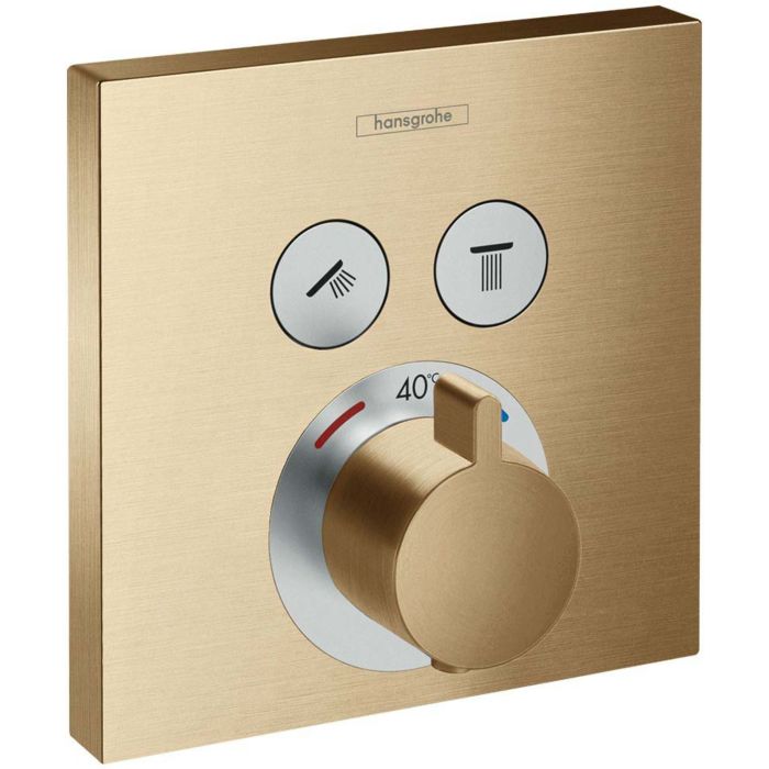 hansgrohe ShowerSelect Fertigmontageset 15763140 UP-Thermostat, für 2 ...