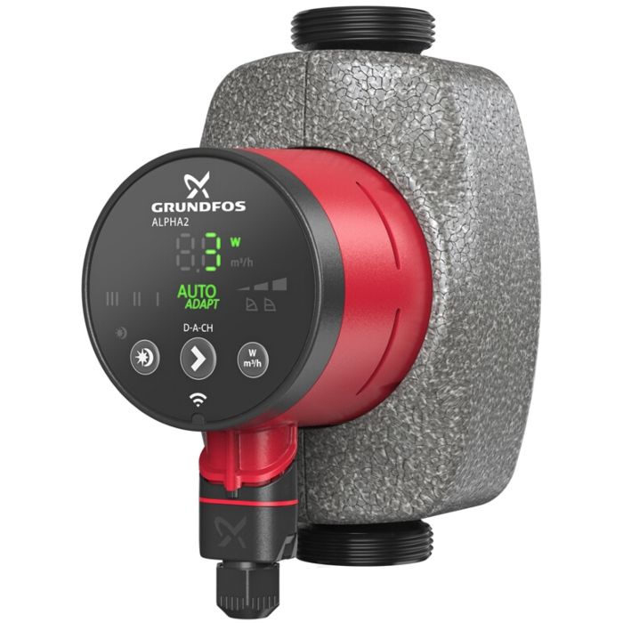 Grundfos Alpha 2 2540 N heater pump 99271964 130mm, stainless steel, D