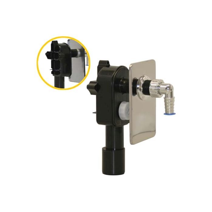 HAAS Oha concealed device siphon 2074 DN 40/50, for washing machine and