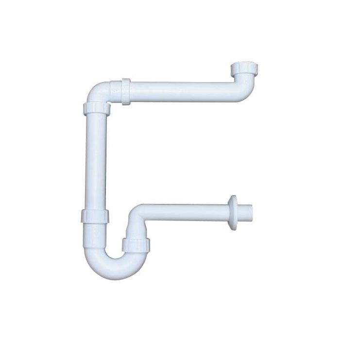 HAAS Waschmaschinen-Siphon Dn 50 Con 2 Kombi-Geräteanschlüssen 1'' E 3/4 - Foto 8