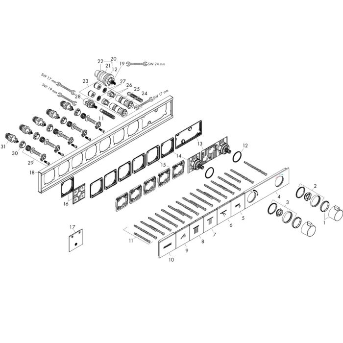 hansgrohe RainSelect thermostat 15384700 matt white, 5x consumers  