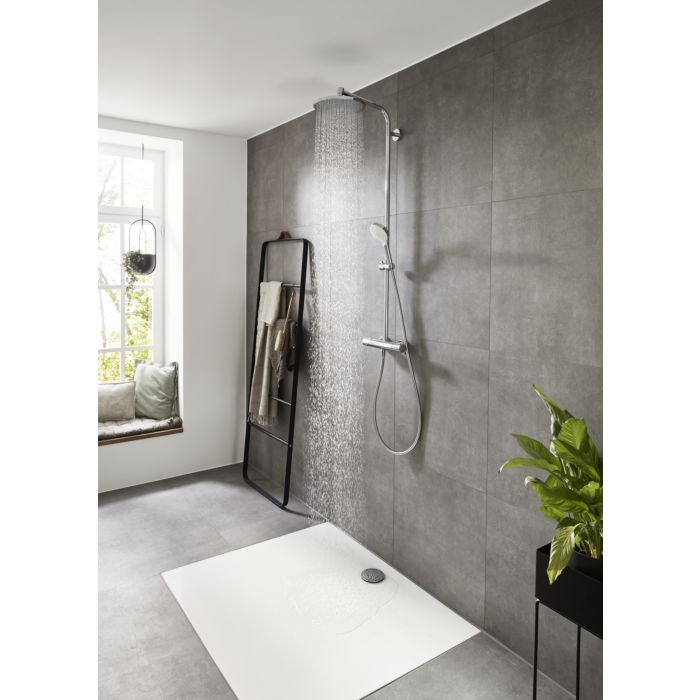 Hansgrohe Crometta E Douchette 240mm 1 Jet Chromé - Pluie Relaxante, Débit 18L/min, Easy Clean