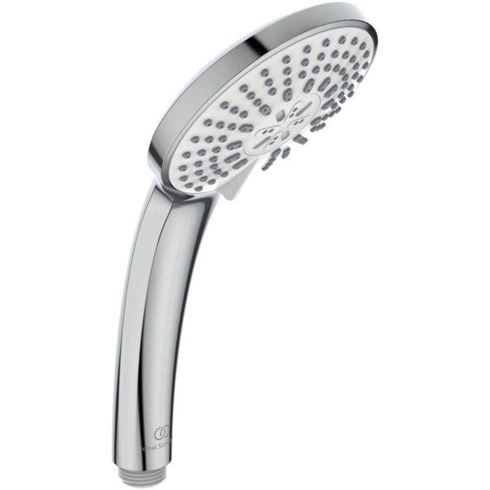 Designer Handbrause Retro – 1-Funktion, Antikchrom, Aus Verchromtem Messing, Mit Porzellangriff, Von Novoterm-Loge