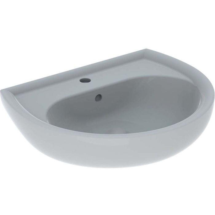 correct oven Lief Geberit Renova washbasin 60 x 49 cm, manhattan, with tap hole and overflow