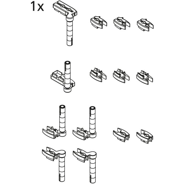 Kermi Gelenke 2533868 Fur V2 Fw2 V2 Ts1 Silber Matt Ersatzteil Set
