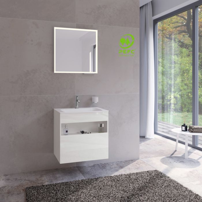 Keuco Stageline vanity unit 32852300000 65 x 62.5 x 49 cm, white decor