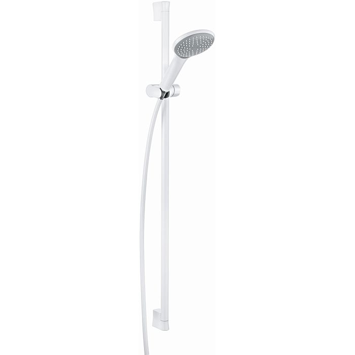 Kludi Freshline Brause-Set 6784091-00 weiß/chrom, mit Wandstange 900mm ...