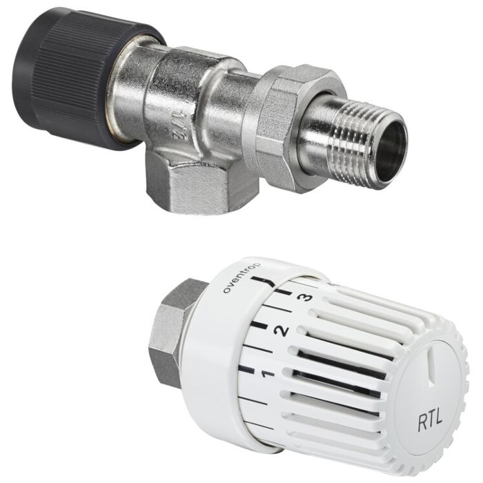 Oventrop Unibox Return Temperature Control 1022760 Real Glass, White