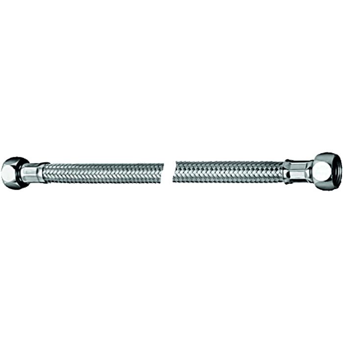 Naber Edelstahl-Flexschlauch 500 Mm – 3/8 Zoll Überwurfmutter, HD-PE Inliner, Für Sanitärinstallation, DVGW-geprüft