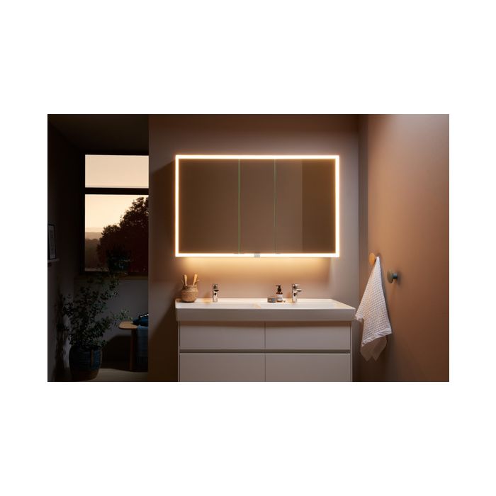 Villeroy et Boch My View Now armoire de toilette A4551600 160 x 75 x 16,8  cm, éclairage LED, 3 portes, avec interrupteur à capteur