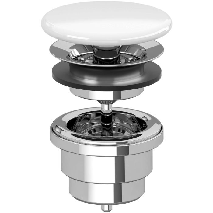 Villeroy und Boch valve 68080001 not lockable, chromeplated, valve