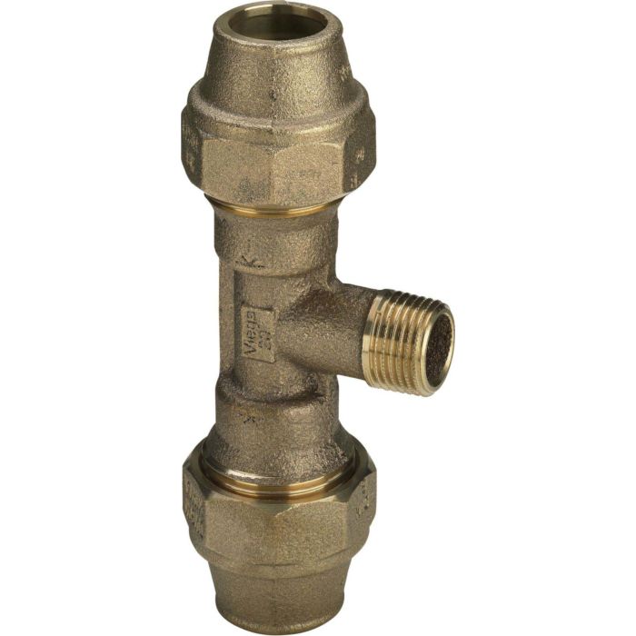 Viega T Piece Maxiplex 63 Mm X 2 Ax 1 1 2 I Gunmetal