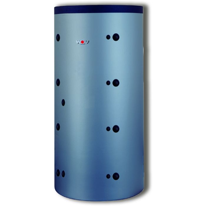 Wolf Spu buffer tank 2483050 800 l, with smooth tube heat exchanger, silver