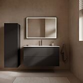 Duravit L-Cube Waschtischunterbau LC624204949 Graphit Matt, 102x55,5x48,1cm, 2 Schubladen