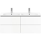 Duravit L-Cube vanity unit LC625901818 Weiß Matt , 129x55x48.1cm, 4 drawers