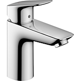 hansgrohe Logis 100 Waschtisch Armatur 71100000 chrom, Ablaufgarnitur, Höhe 18,7 cm